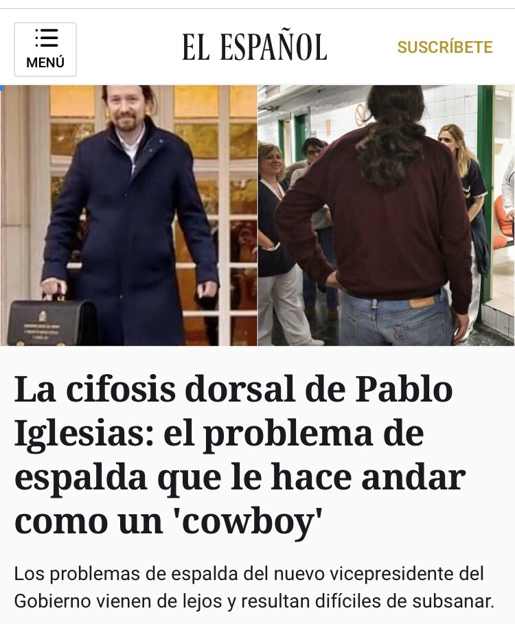 PabloIglesias's tweet photo. Menos mal que los jorbados no generamos tanto gasto como tú @pnique 😉 https://t.co/wdpgmeZvly