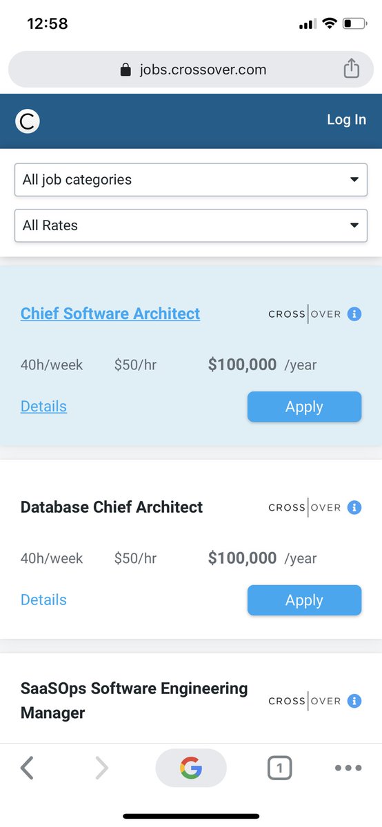 There are 9 people working for Crossover in GHANA. I know 1 who is a chief software architect. Peep the compensation. You think e be only  @ace_rbk who dey hold?  lets be guided please.