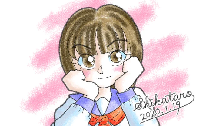 「うふふっ」
みたいな感じ?

#イラスト #オリジナル 