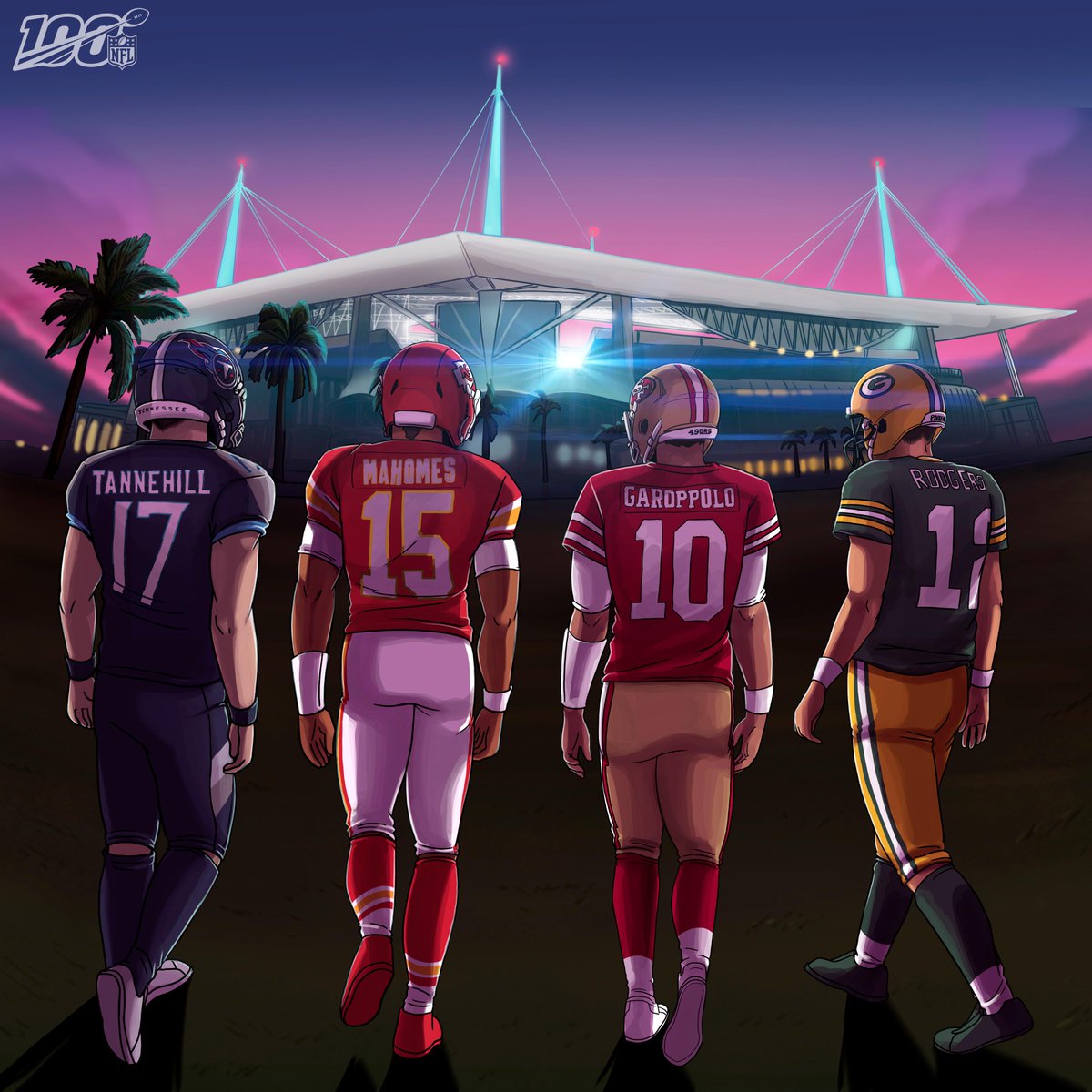 NFL's tweet image. Welcome to Championship Sunday! #NFLPlayoffs #WeReady

📺: #TENvsKC - TODAY at 3:05pm ET on CBS
📺: #GBvsSF - TONIGHT 6:40pm ET on FOX
📱: NFL App // Yahoo Sports App