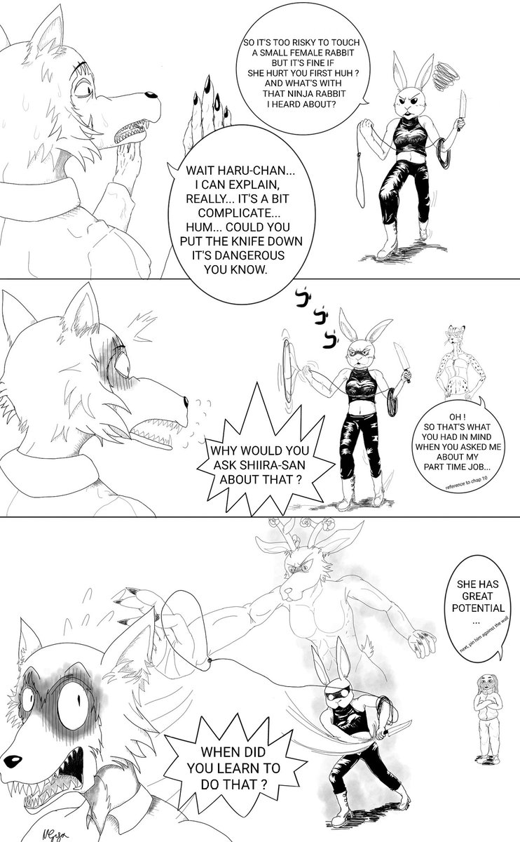 N Giga Legosi Needs Help Haru Becomes Menacing Beastarsfanart Beastars Chimerasarenotstands