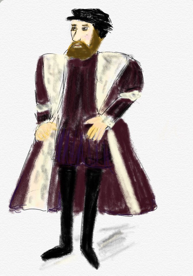 empressofHaB's tweet photo. Ferdinand I (1503 - 1564).
It is better to spend money on own wife than a mistress.
His marriage was happy.
He “inherited” the Czech lands and Hungary in 1526, these countries were under the Habsburgs until 1918.
#eohh #history #sketchbook #CzechRepublic #Austria #Hungary https://t.co/MkLsMdba1Z