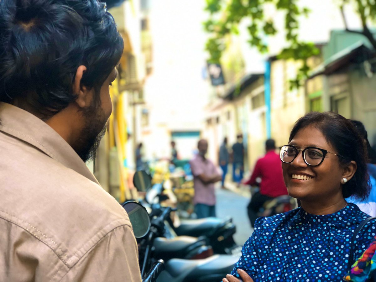 MayorShifa's tweet photo. Machangoalhi Medhu D2D #MaleAhShifa #Shifa4Mayor #MdpPrimary2020 https://t.co/rfLoZmu2h0