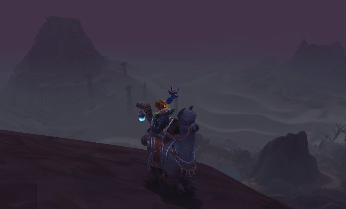 thatonechick224's tweet photo. Super excited to get this cutie this morning! Thanks again for the wonderful person in LFG who helped everyone out! #WOW #worldofwarcraft #mounthunting #elusivequickhoof #communityeffort https://t.co/G5hQupB2T6