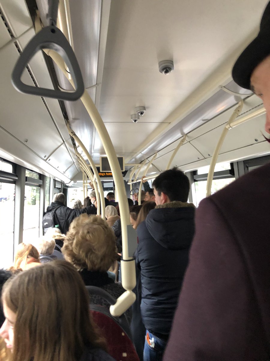 cramondpaul's tweet photo. @on_lothianbuses not sure a single decker on the 41 is a good idea - unable to pick up wheelchair passenger due to too many standing. https://t.co/uC3ldQ3pe3