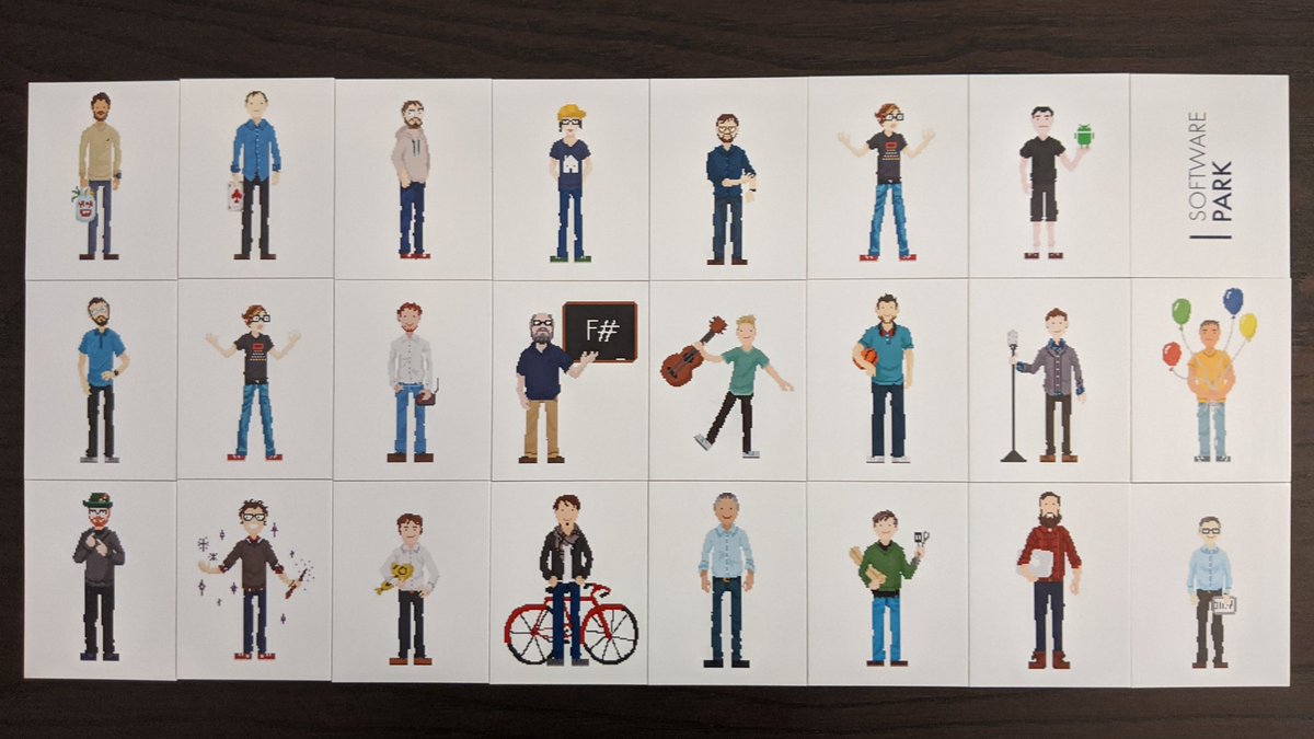 Just came back from a heartwarming Xmas get-together at <a href="/softwarepark/">Software Park Thailand SWP</a> by <a href="/JoergEg/">Jörg Egretzberger</a>. Got these digital personas there. That is +1 to company coolness in my book.