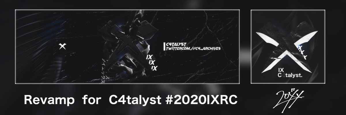 PinguDesignss's tweet photo. Revamp  for  C4talystSAN
お名前勝手に借りさせていただきました！
審査のほどよろしくお願いします！
please RT &amp; likes！
#2020IXRC https://t.co/5dFN1PdXda