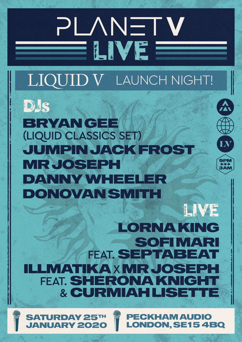 You guys got your tickets yet ? 

Planet V Live   -  Peckham Audio
Saturday 25th January 

Tickets. mailchi.mp/1a6a9750d85f/p…
#planetvlive #peckhamaudio #lornaking #sofimari #mrjoseph #illmatika #bryangee #jjfrost #donavansmith #dannywheeler #darrison