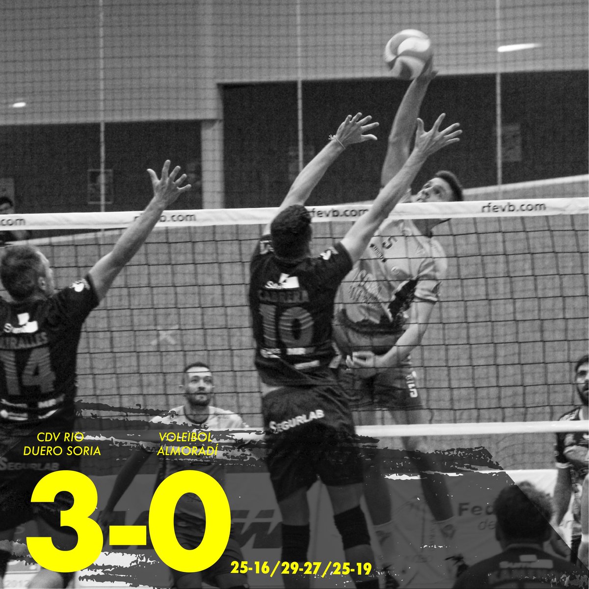 cvalmoradi's tweet photo. Dura derrota en Los Pajaritos que nos hace descender un puesto en la clasificación.
.
.
.
CDV RIO DUERO SORIA 3️⃣ - 0️⃣ VOLEIBOL ALMORADI
.
.
.
#GoCVA
#Almoradí
#Superliga
#Voleibol
#Volleyball
#VegaBaja
#Alicante https://t.co/IY60aPHgFE