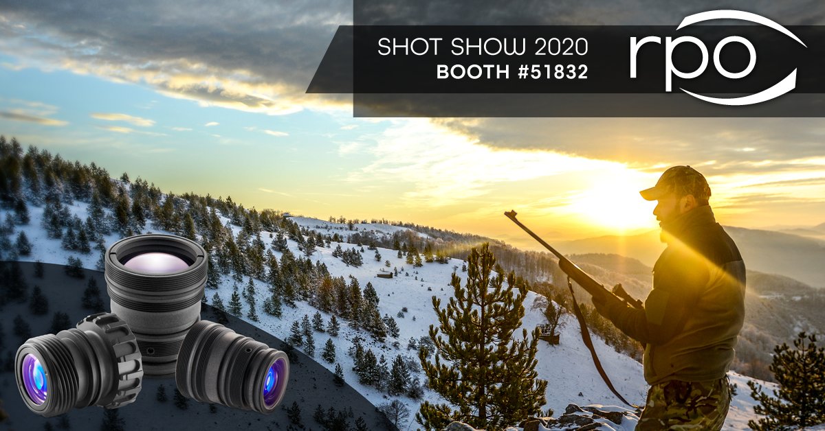 Will you be at #SHOTShow2020? Visit the RPO Team at the Supplier Showcase (Booth #51832) to learn how our optical design, engineering &amp; volume manufacturing capabilities can support your new product development projects. hubs.ly/H0mDXJR0
