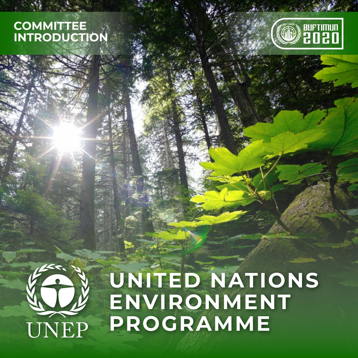 buftmuna's tweet photo. Dear enthusiasts,
Revealing the very first committee of the foremost edition of BUFTIMUN2020 which is The United Nations Environment Programme (@UNEP )
#WeavingTheFuture
#BUFTIMUN2020
#VisionariesToChange
#BUFTMUNA https://t.co/MOIzUvL7ZA