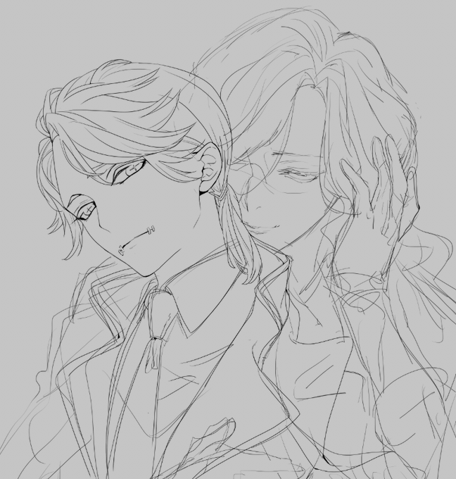 ぼーっとしながら落書きしてるけど眠すぎて何もできない。もう寝ます。
返事は明日返します。おやすみなさいスヤ。 