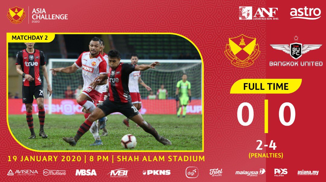 selangorfc's tweet photo. We are the first runner up of the inaugural Selangor Asia Challenge. Tough luck for the Red Giants after the nerve wrecking penalty shootouts.
Congratulations @TRUEBUFC , the Champion of SAC2020!
#SAC2020
#ASEANEdition https://t.co/0oweL7ygGc