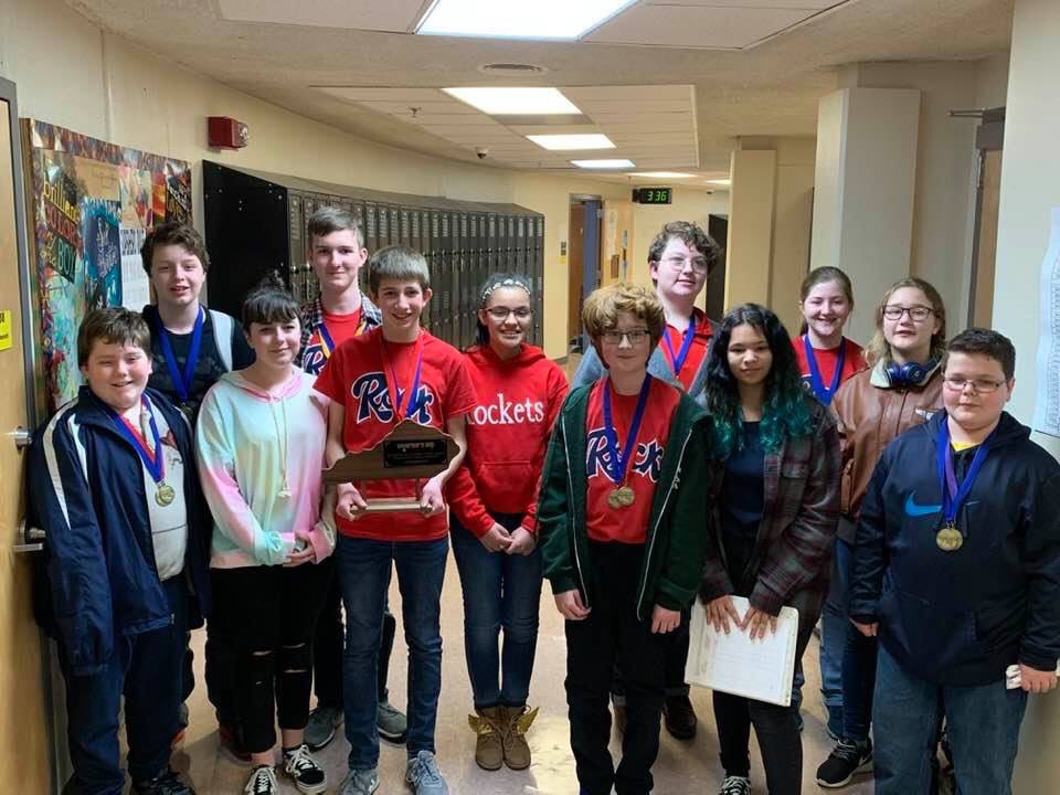 hatfieldcoleman's tweet photo. Not gonna lie..I don’t brag on this kiddo enough. SOO proud of Corey...he just rolls in and does his thing-District Champ in Social Studies (8th in state!😳) , 3rd language arts, and Quick Recall champs! District Champs! #brainpower 🤓#statetop10 #DistrictChamps https://t.co/pUHorCopjM