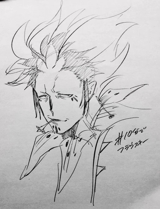 フラウスキー褒めてもらったので描いた、10分くらいで 