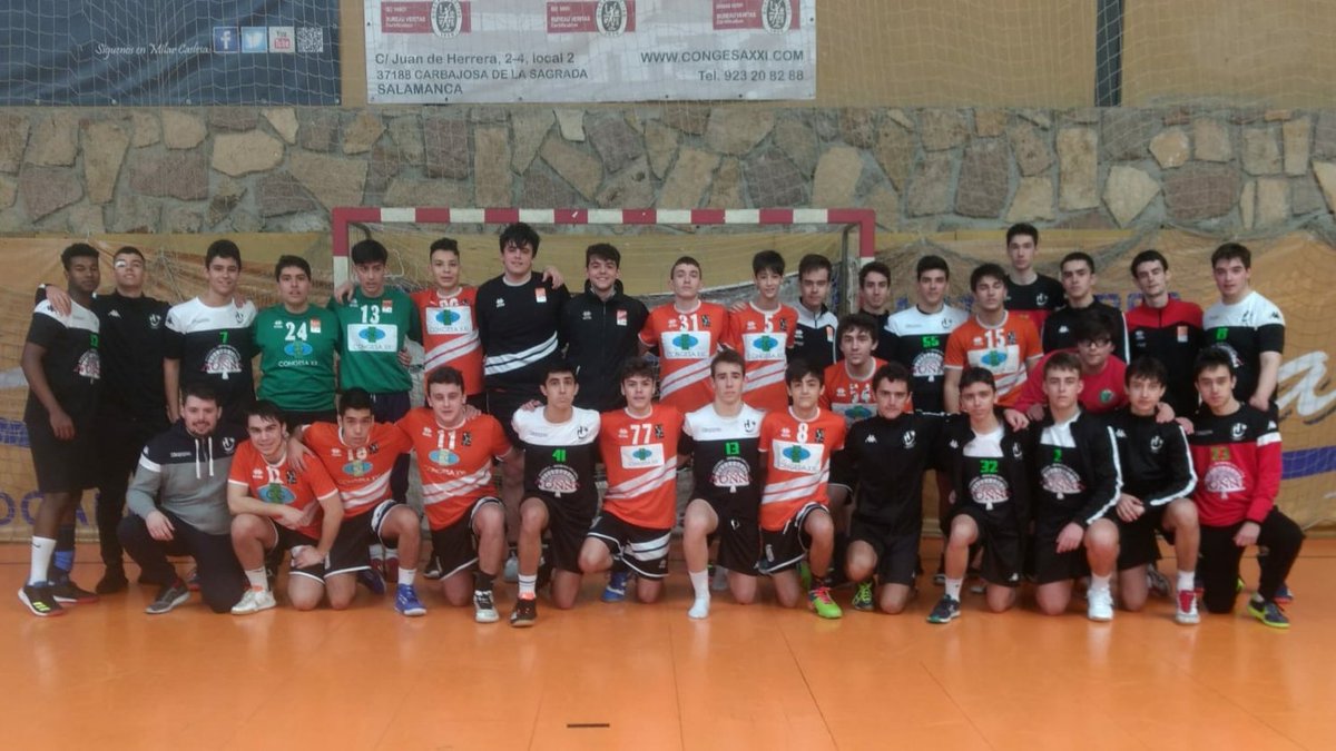 bmsalamanca's tweet photo. Victoria 28-27 de nuestros juveniles @CONGESA_XXI frente a @HandVall en un emocionante e intenso encuentro gracias a la entrega de los dos equipos https://t.co/0ETxFg9VmK