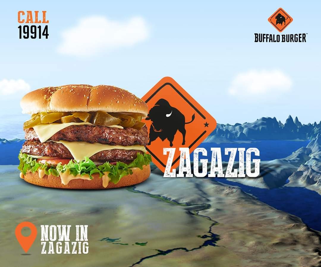 Buffalo_Burger's tweet photo. Buffalo Burger is everywhere around 😉
Visit us in Zagazig branch and enjoy the finger- licking taste.

بافالو برجر حواليك في كل مكان 🤝
زوروا فرعنا في الزقازيق و استمتعوا بأقوى برجر هتدوقه 

#Buffalo_Addicts #The_Real_Thing #Buffalo_Burger https://t.co/H9dfVoPRSl