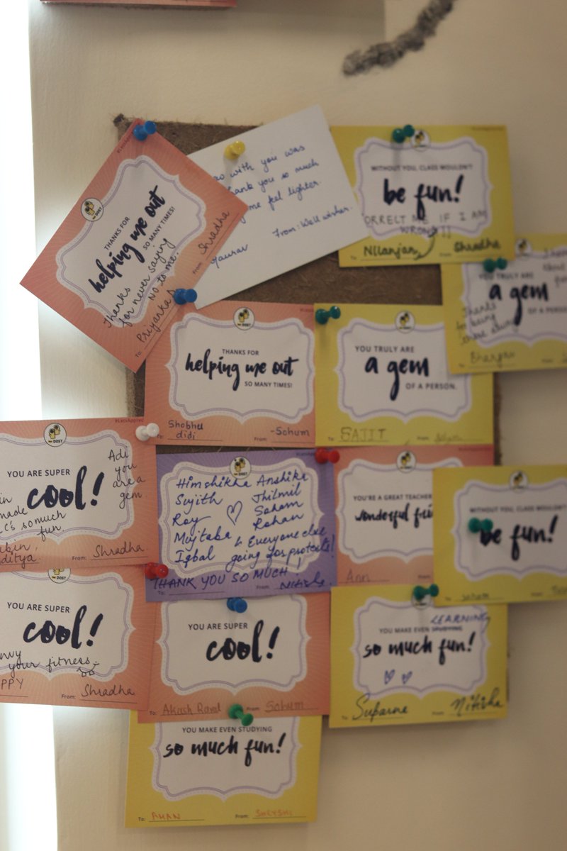 ISDM_ORG_IN's tweet photo. This new year we kickstarted with Appreciation campaign under #letsappreciate in collaboration with @YourDOST. Students &amp; faculty spoke their heart out. It's a very effective way of accepting each other :) Spread positivity and generated new warmth in the cohort. 

#lifeatisdm https://t.co/AQquyXnmeT
