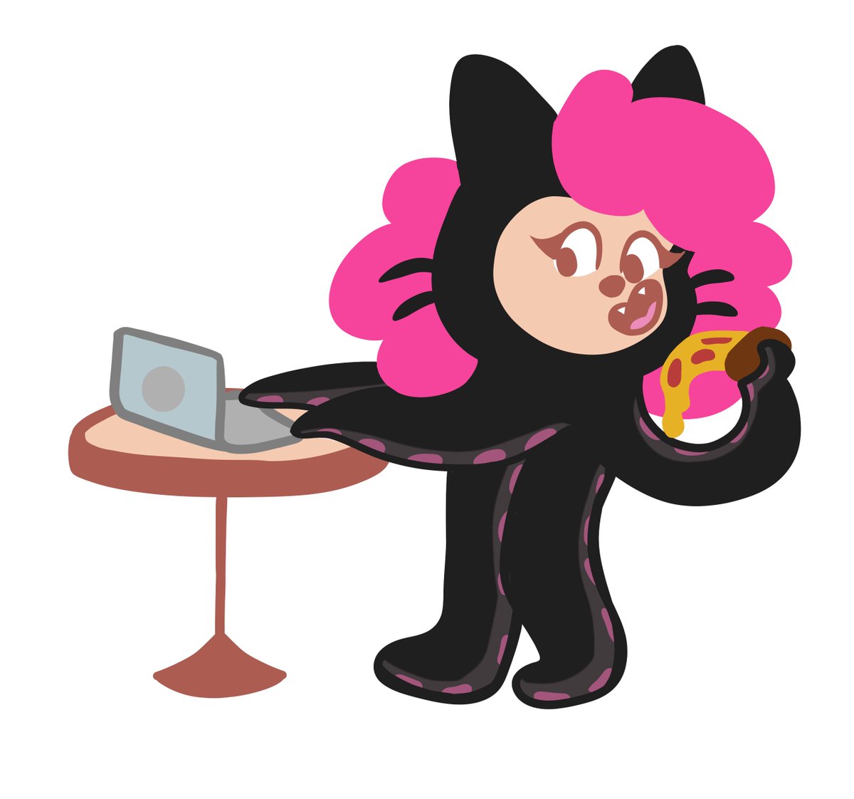 ky4night's tweet photo. Had a wild time at #HackED2020. Project may not have worked out but at least I have a drawing of @GitHubEducation's octocat to be proud of. #myoctocat https://t.co/LAjZU9hlqL