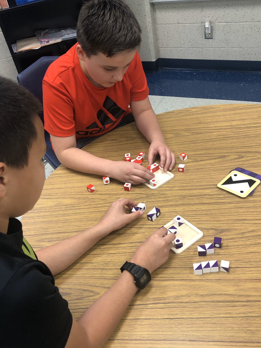 MrsSappGT's tweet image. Enrichment groups practiced visual dexterity with @MindWareToys Q-Bitz games. Spatial sense and problem solving skills being used in a  fun (and sometimes competitive 😂) way! @NISDPowell @NISDGTAA #qbitz #visualdexterity