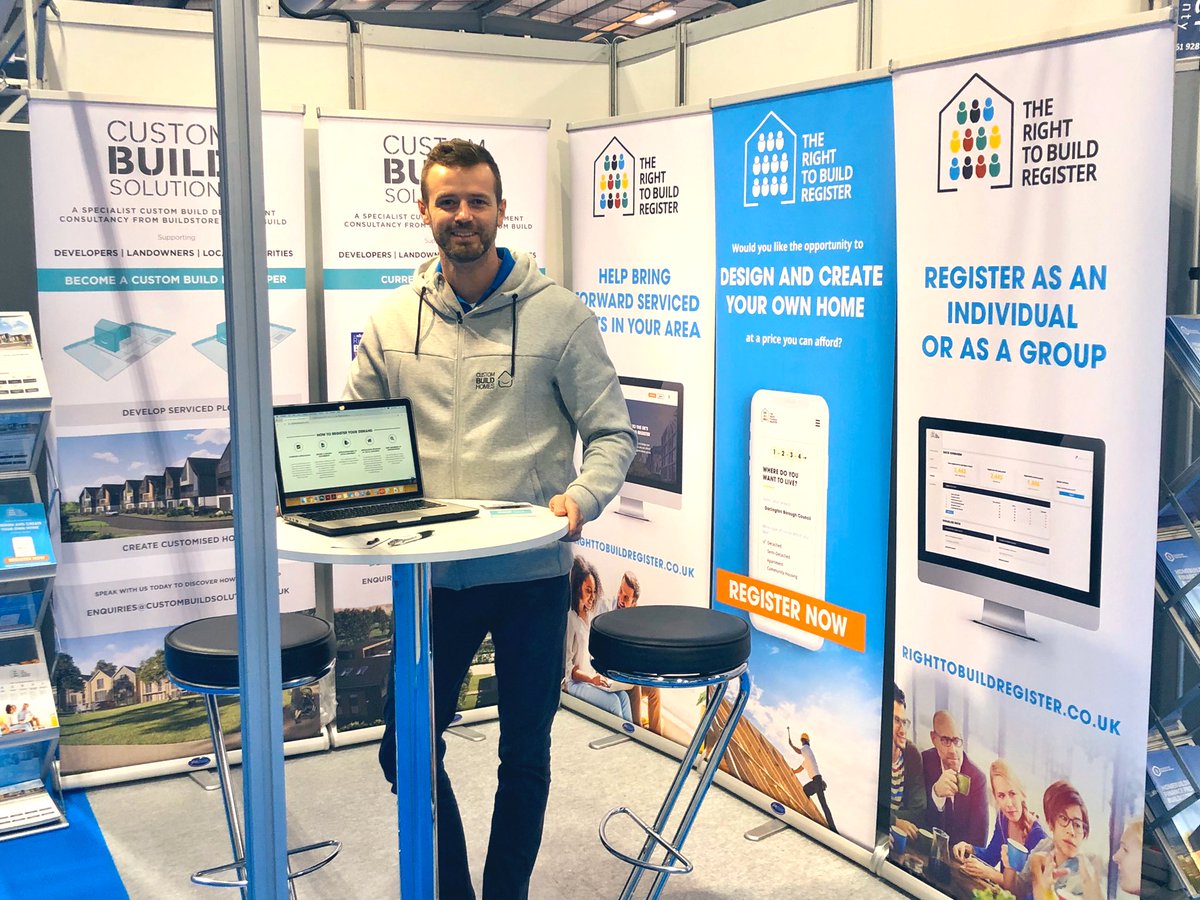 RightToBuild's tweet image. It’s been a great weekend at the @HBR_Show show in #Farnborough. So many new people have registered to support much needed change to housing by giving people more opportunities to design and create their own homes! #RightToBuild #CustomBuild ✔️