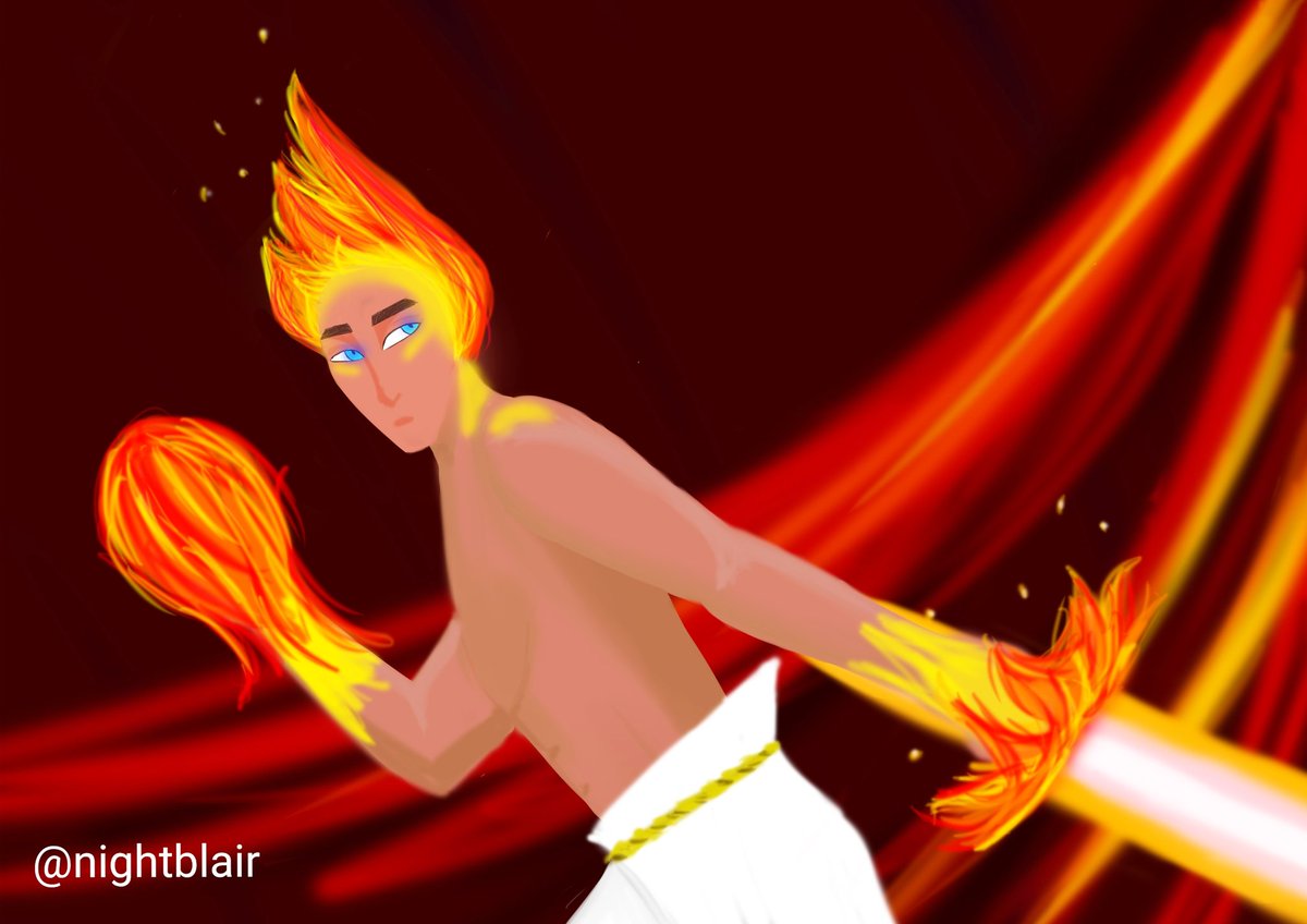 nightvlair's tweet photo. <<Nightblair Universe>>
Pyros: the god of fire.
#fire #godoffire #firelord #firegod #god #fuegocontrol #diosdefuego #dios #digitalart #digitalpainting #photoshopart #photoshoppainting #artedigital https://t.co/ratHiESWWW