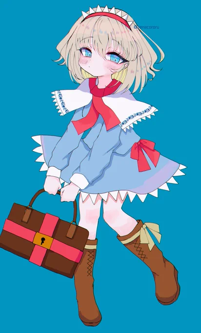 おでかけアリスちゃん
+20分
#深夜の真剣お絵描き60分一本勝負 
