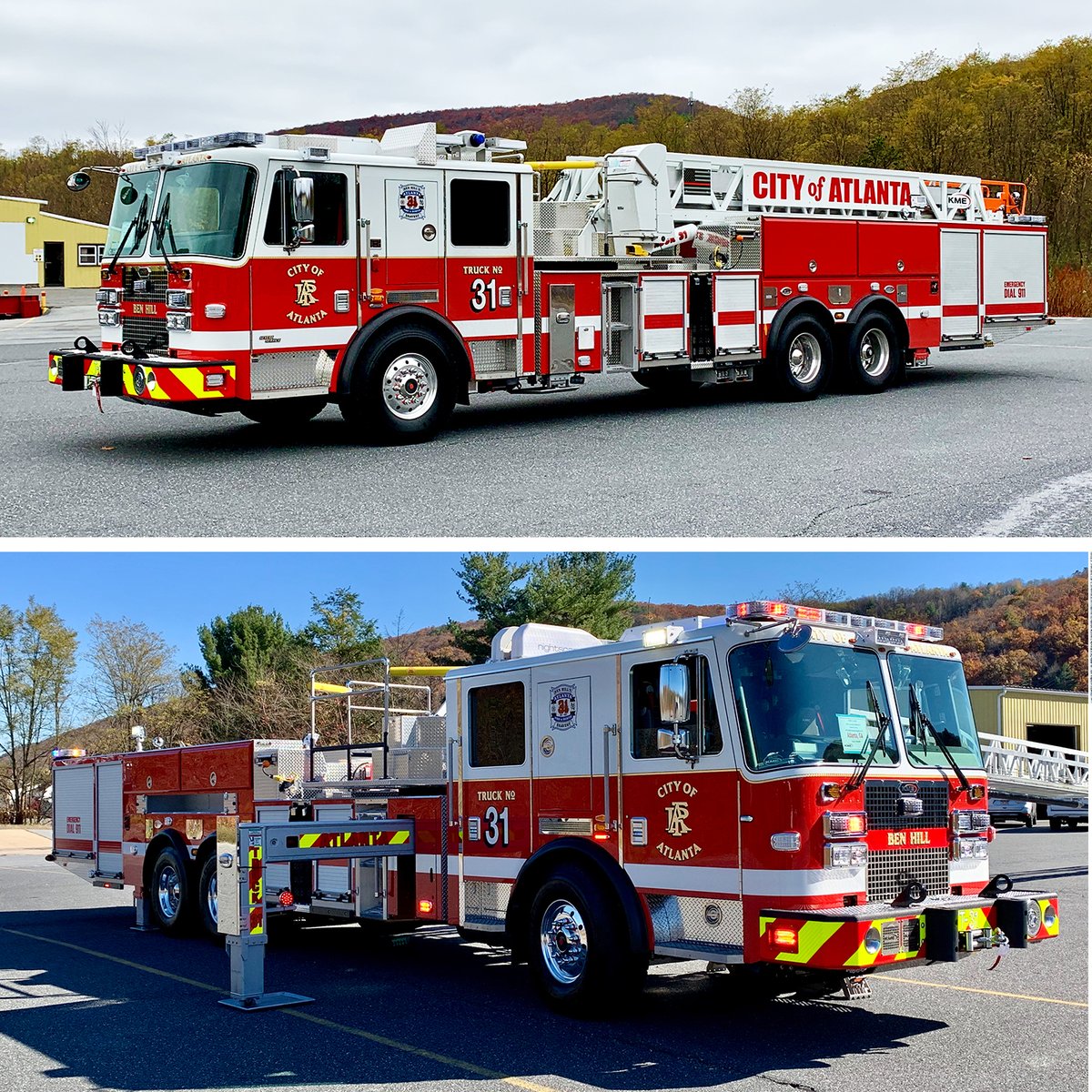 KMEFire's tweet photo. Thank you, City of Atlanta Fire Rescue Department, GA for choosing #KME to manufacture four #AerialCat 91’ Mid Mount Ladders for your department. Learn more about our #rigsoftheweekend at https://t.co/8bsSrqx4hM
#kmepride #kmestrong #kmeintheatl FireLine, Inc. @ATLFireRescue https://t.co/qt1rp2k5wR