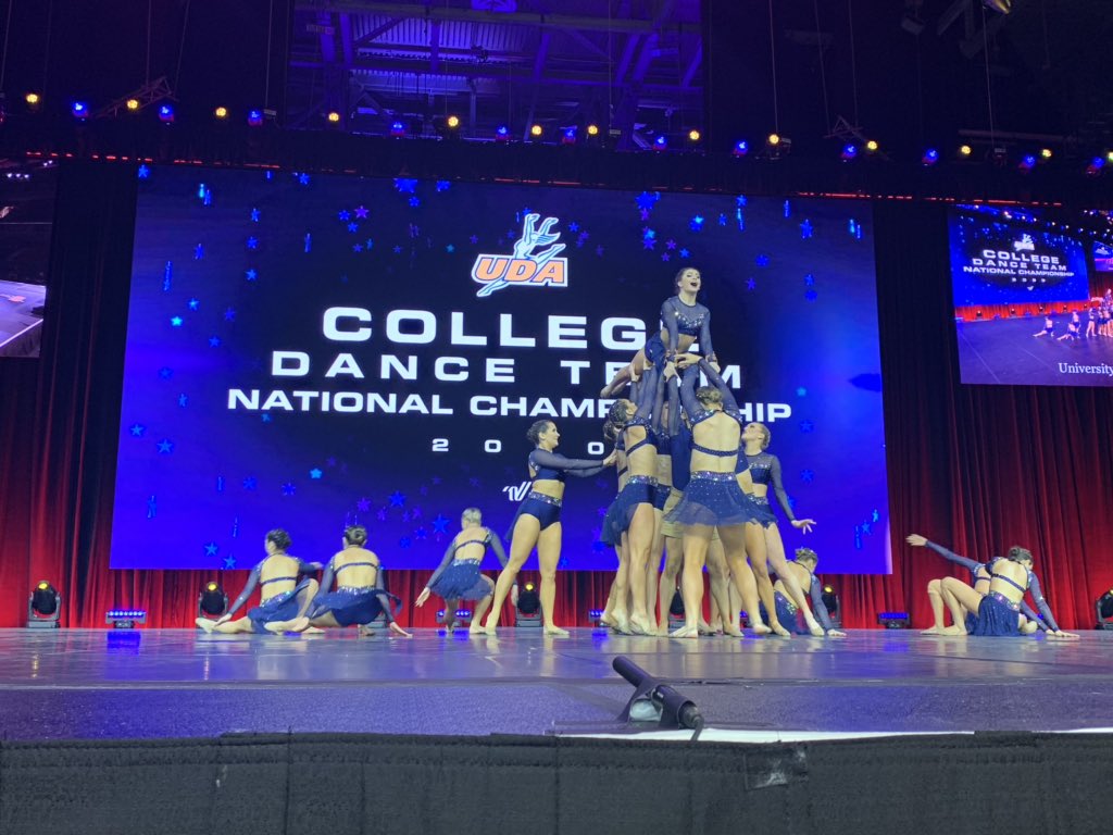 UDAnews's tweet photo. Lifting each other to achieve your dreams. Michigan showcasing power and strength here in DIV 1A jazz finals! #UDAnationals https://t.co/blznnN12uh