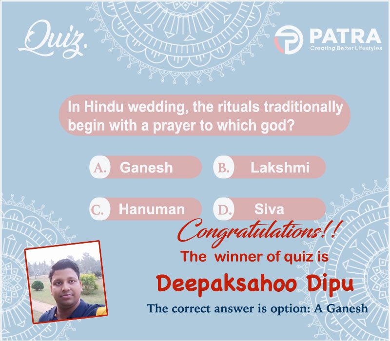 PatraRetail's tweet photo. Congratulations to the winner of quiz.
Mr. Deepak Sahoo has won a surprise gift.
More quiz to come. Stay Tuned!!
#SurpriseGift
#TopFan
#Retail
#RetailChain
#Odisha
#Shopping
#Furniture
#electronicsitems
#mobile
#PatraElectronics
#HappinessComesInAllSizes https://t.co/eZMSpoJrtr