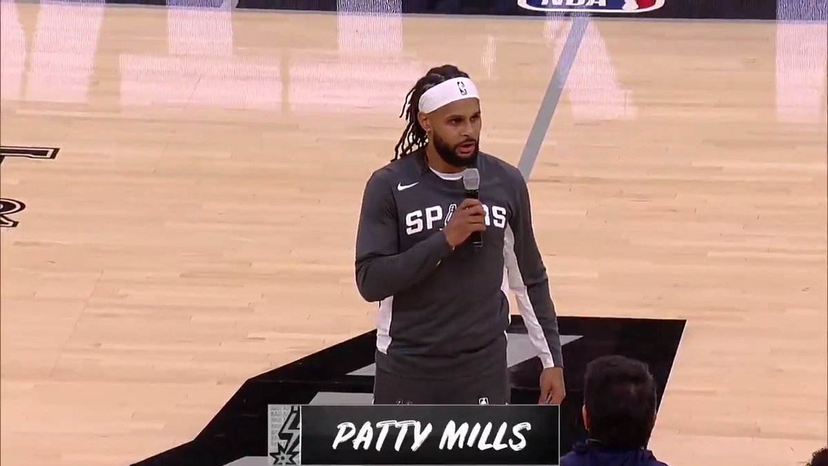 "I'd like to thank everyone who contributed in making this the NBA's first-ever Indigenous Night."
@Patty_Mills delivered a special message before tipoff earlier today 👏