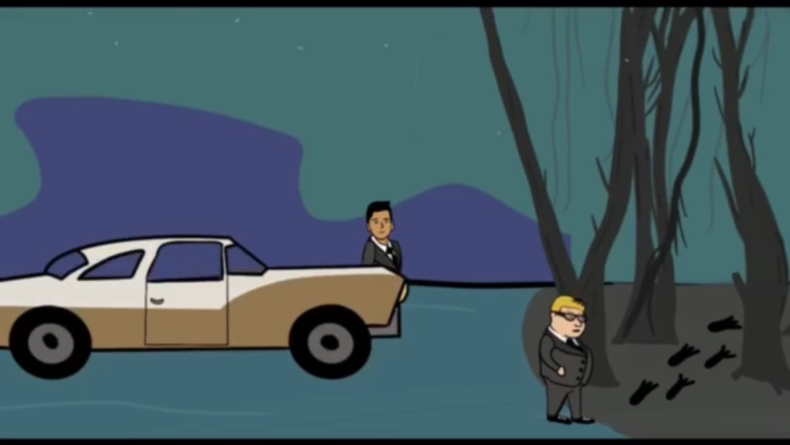 Randy leads Conner on an inspection of the woods #thebfiles #animatedseries #animation #cartoon