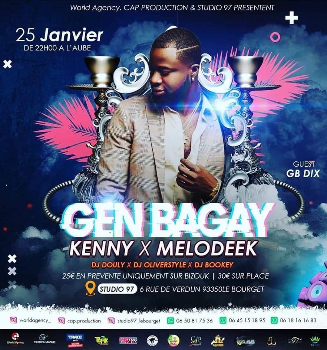safety_promo's tweet photo. Tickets disponibles sur bizouk : 
https://t.co/TcZj68v1Wq 
Le rendez-vous sera au Studio 97, Paris- France pour la soirée #genbagay avec Kenny Haïti #kenny #france #paris #safetypromo @KennyHaiti https://t.co/UtTmmlNLn6