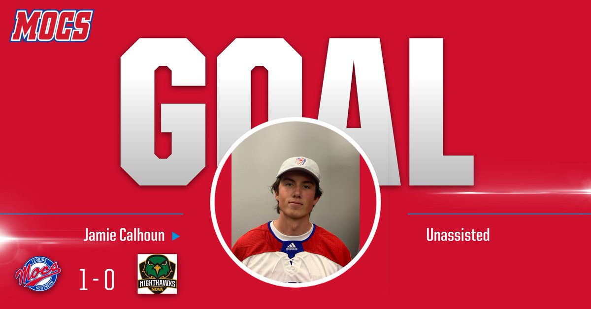 GOAL unassisted by Jamie Calhoun late in the first to give the Mocs the lead! #StrikeFear #LetsGoMocs #LakelandIceArena #BauerHockey #AdidasHockey