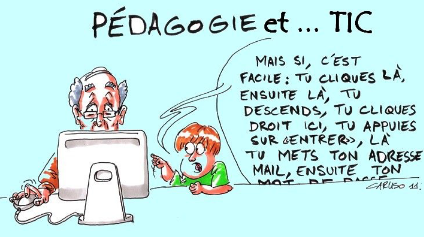 Mme_Annie_G's tweet photo. J'aime bien cette photo ! S'il y a une chose auquel je peux relier la technologie avec ma vie personnelle, c'est bel et bien mes explications «si simples» à mon père, qui essaie tellement de comprendre et de suivre toutes les étapes. #PED4760 https://t.co/4jVjwFX9sb