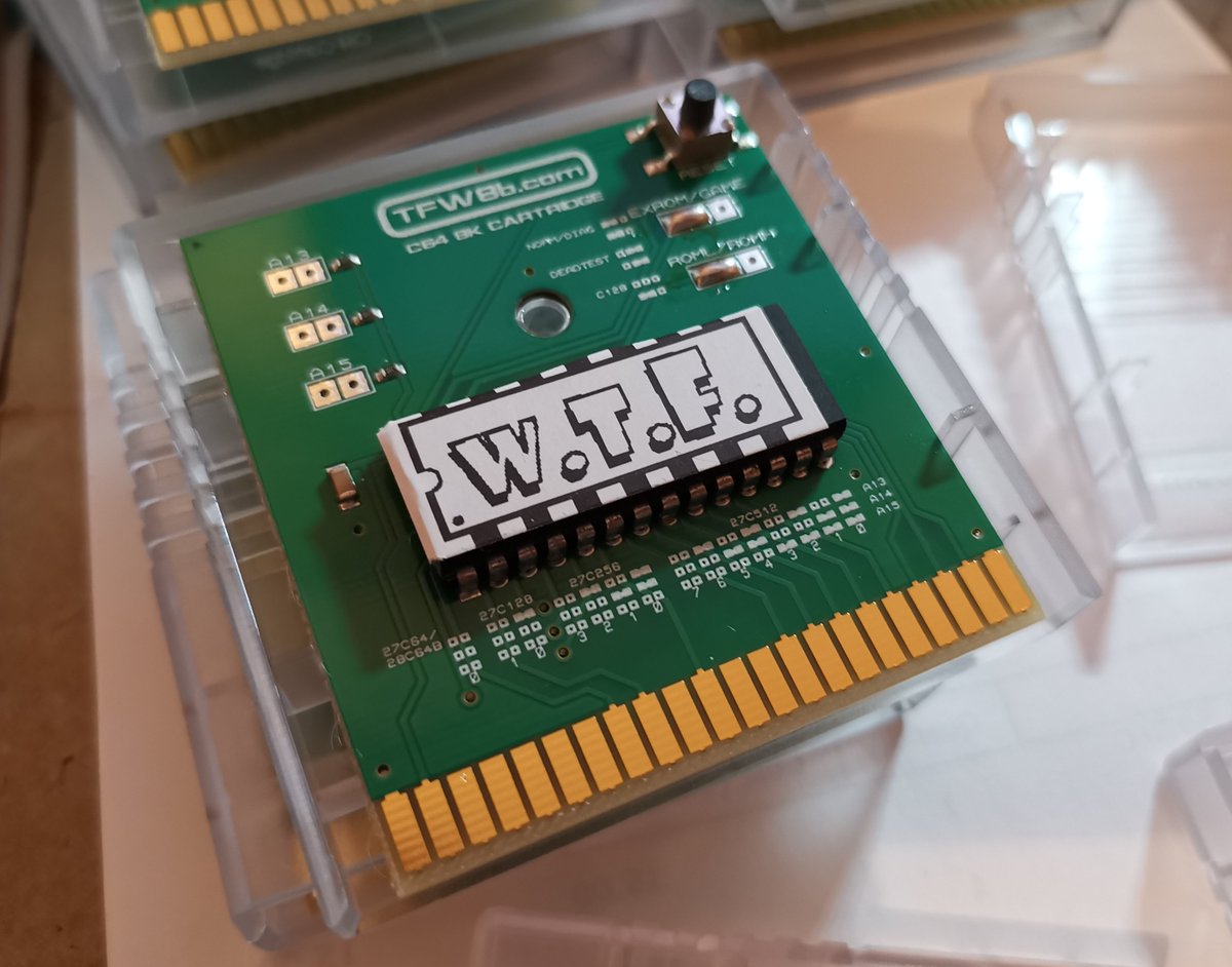 futurewas8bit's tweet photo. One Million #999Range Cartridges built. 
Now to test One Million Cartridges.
#GetOnWithIt https://t.co/rCIXgyiYAy
#Commodore #C64 #Annnd #VIC20 #Cartridges https://t.co/r6drMoZoSb
