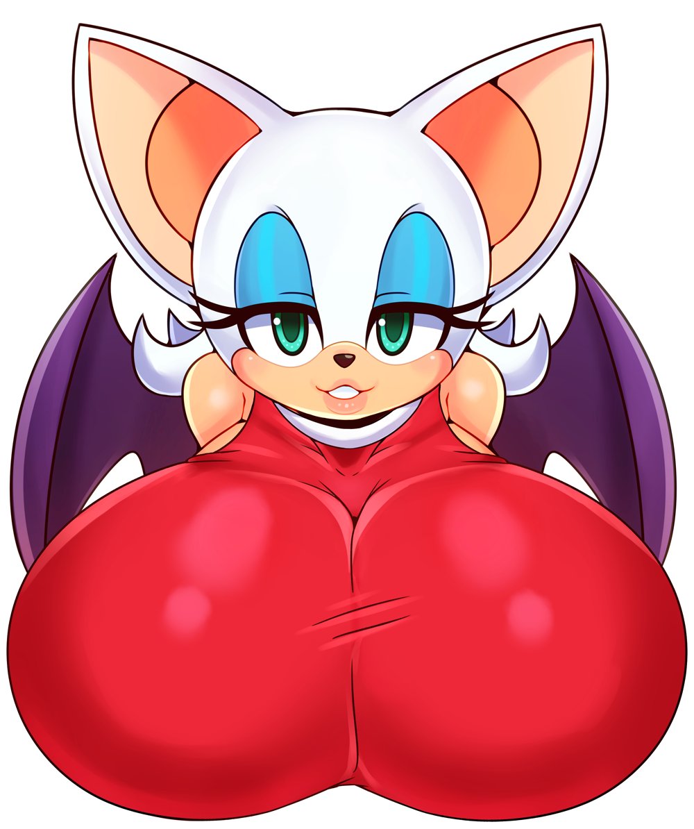 “Rouge the Bat in Amy's outfit 🤪💦 If you like my Art, I would re...