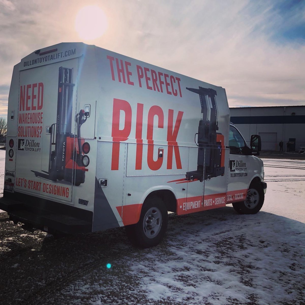 DillonToyotaLif's tweet photo. **SNEAK PEEK** Not only do we service all makes &amp; model equipment;
our techs are hitting the road in style!! Same industry leading service, new look.  Keep your eyes out for our three new designs… #dillontoyotalift
#warehousesolutions #toyotamaterialhandling https://t.co/d8hbLC2XjY