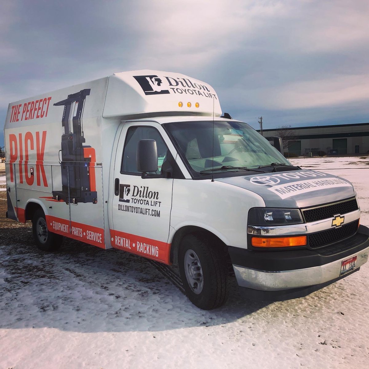 DillonToyotaLif's tweet photo. **SNEAK PEEK** Not only do we service all makes &amp; model equipment;
our techs are hitting the road in style!! Same industry leading service, new look.  Keep your eyes out for our three new designs… #dillontoyotalift
#warehousesolutions #toyotamaterialhandling https://t.co/d8hbLC2XjY