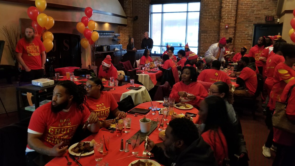 Charles Penn, aka "Bad Luck Chuck," and 40 of his friends &amp; family are enjoying an AFC Championship feast today courtesy of <a href="/jackstackbbq/">Jack Stack Barbecue</a> at the Freight House