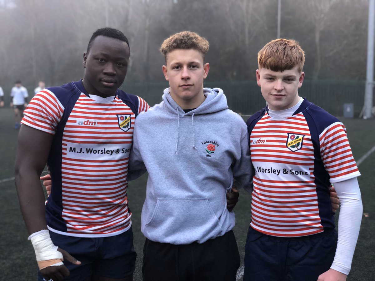 RipleySport's tweet photo. Well done to @lancashirerugby U16s who beat Yorkshire 33-24 in a close and competitive game today. A proud moment for @RipleySport pupils James and Ben representing the red rose county whist Isaac was restricted to the sideline through injury. Well done boys. 🌹 https://t.co/jt7T6LUVUV