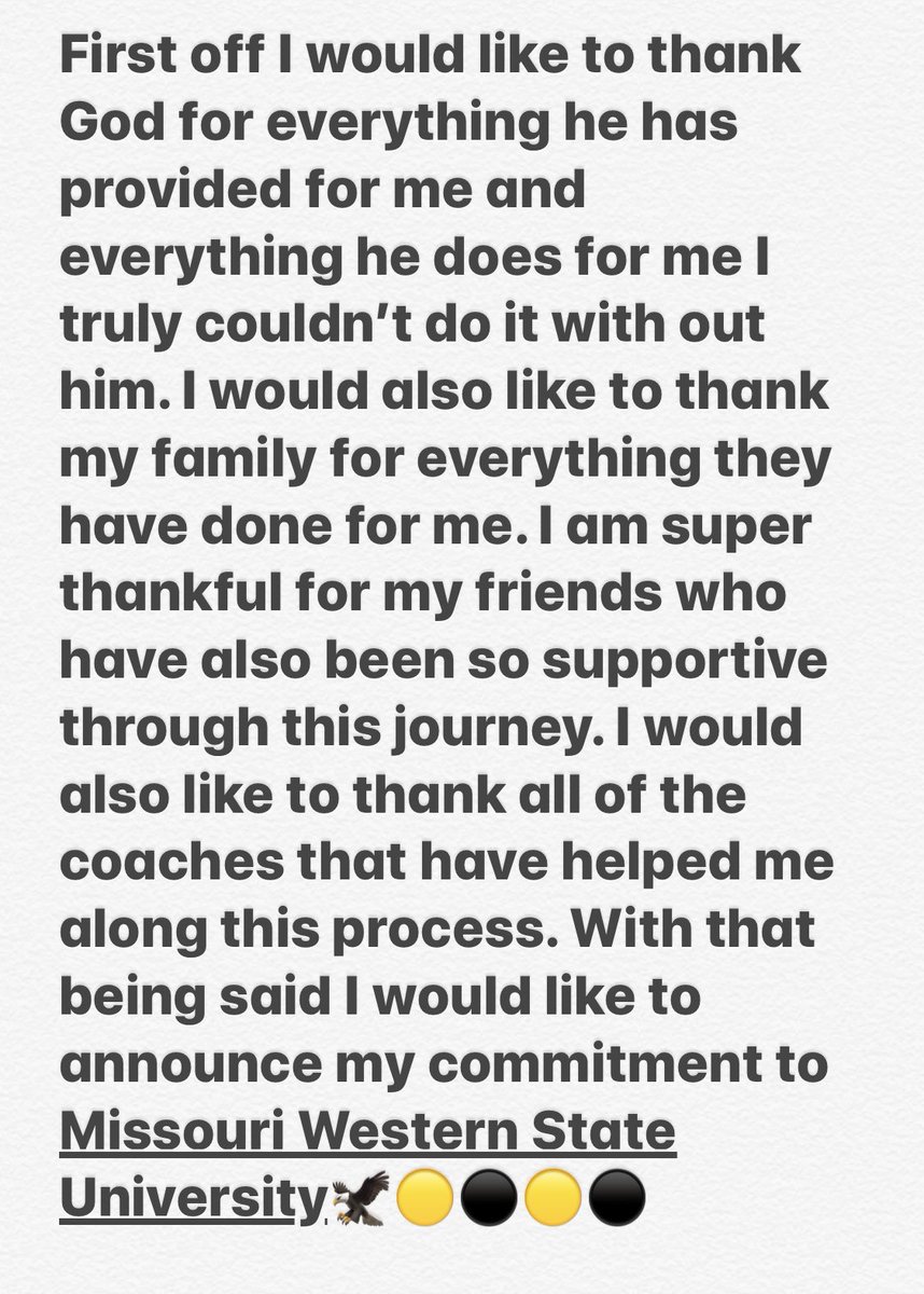 MicahBaird11's tweet photo. Committed🦅🟡⚫️🟡⚫️ #Gogriffs #COMMITTED @CoachStLouis @CoachWillie https://t.co/l4laZDMNwD