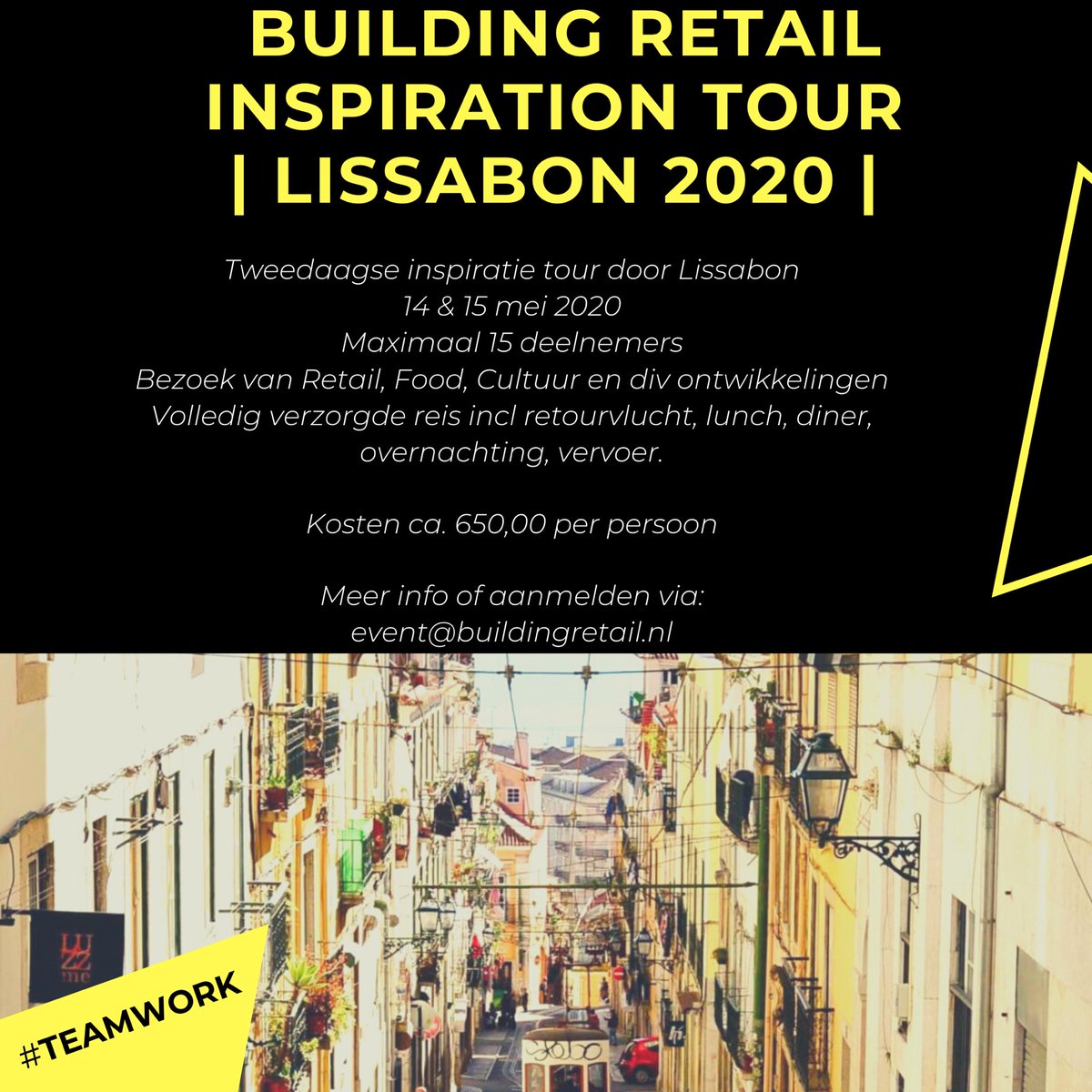 14 en 15 mei organiseren wij een Inspiration Tour naar Lissabon ⬇️
