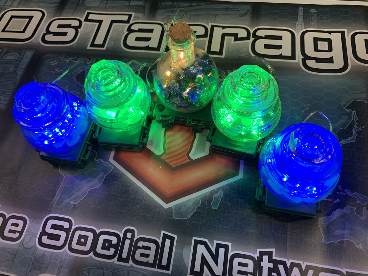 PressureSpike's tweet photo. For some reason, this year everyone‘s drawn to the glowy light jars at the table! #PAXSouth #PAXSouth2020 https://t.co/ljDSC0fqc7