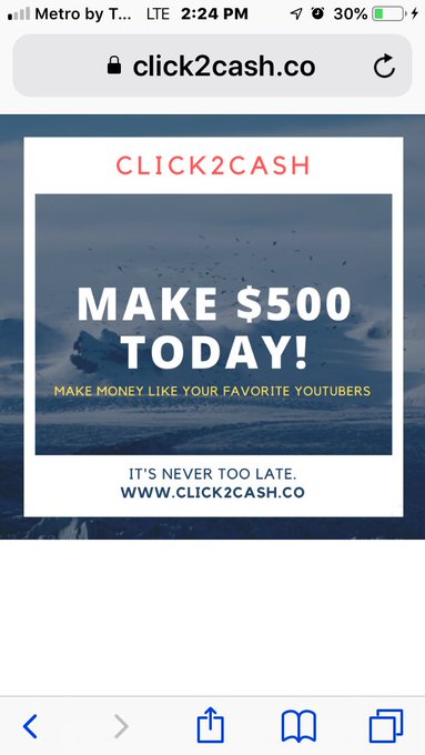 ://twitter.com/chttpsolleen06545002/I'm inviting you to join Click 2 Cash, a site that lets you earn