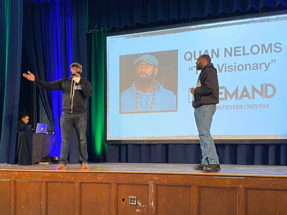 crutherford360's tweet photo. Historic launch for CBMA AMEX Fellow @QuanNeloms and his @indemand313 movement in Detroit! Recruiting fathers and men to volunteer teach and mentor in our schools @BMAchievement @BMAfunders @UnitedWaySEM @COSEBOC @1965Nupe @NPFENetwork @SteveVassor @GetRadiant @AskAmex https://t.co/UX4f4Z5z6D