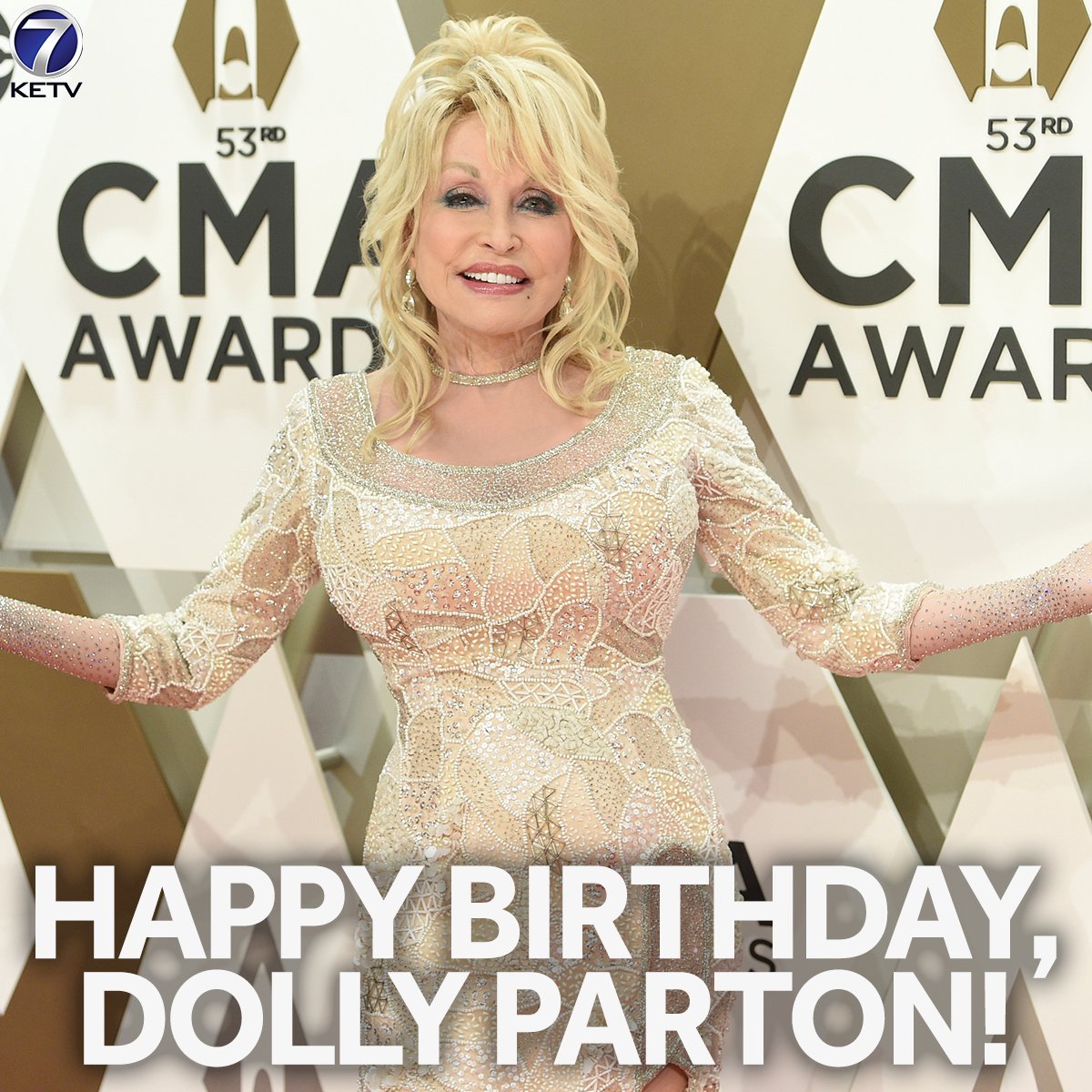 Country music legend Dolly Parton turns 74 today. Happy birthday, Dolly! 