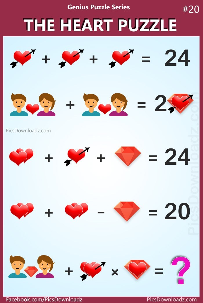 excitement Extremely important value Pics Story on Twitter: "The Heart Puzzle: Genius Puzzle Series #20  https://t.co/jV8dRkjgVb https://t.co/xZ72VoYWpE" / Twitter