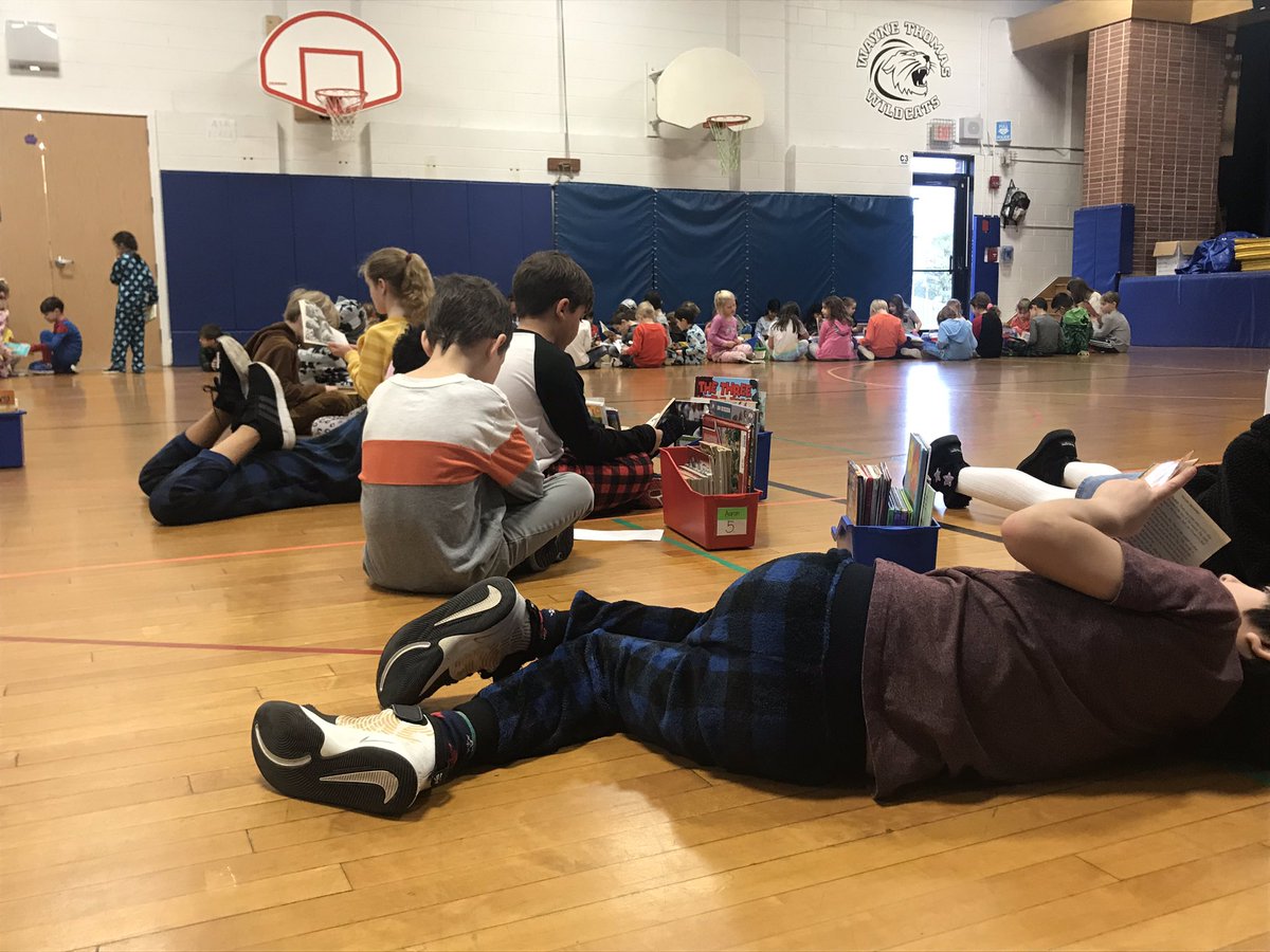 All-School Read In to promote iRead <a href="/WayneThomasscho/">Wayne Thomas School</a> @MrRodrigo5