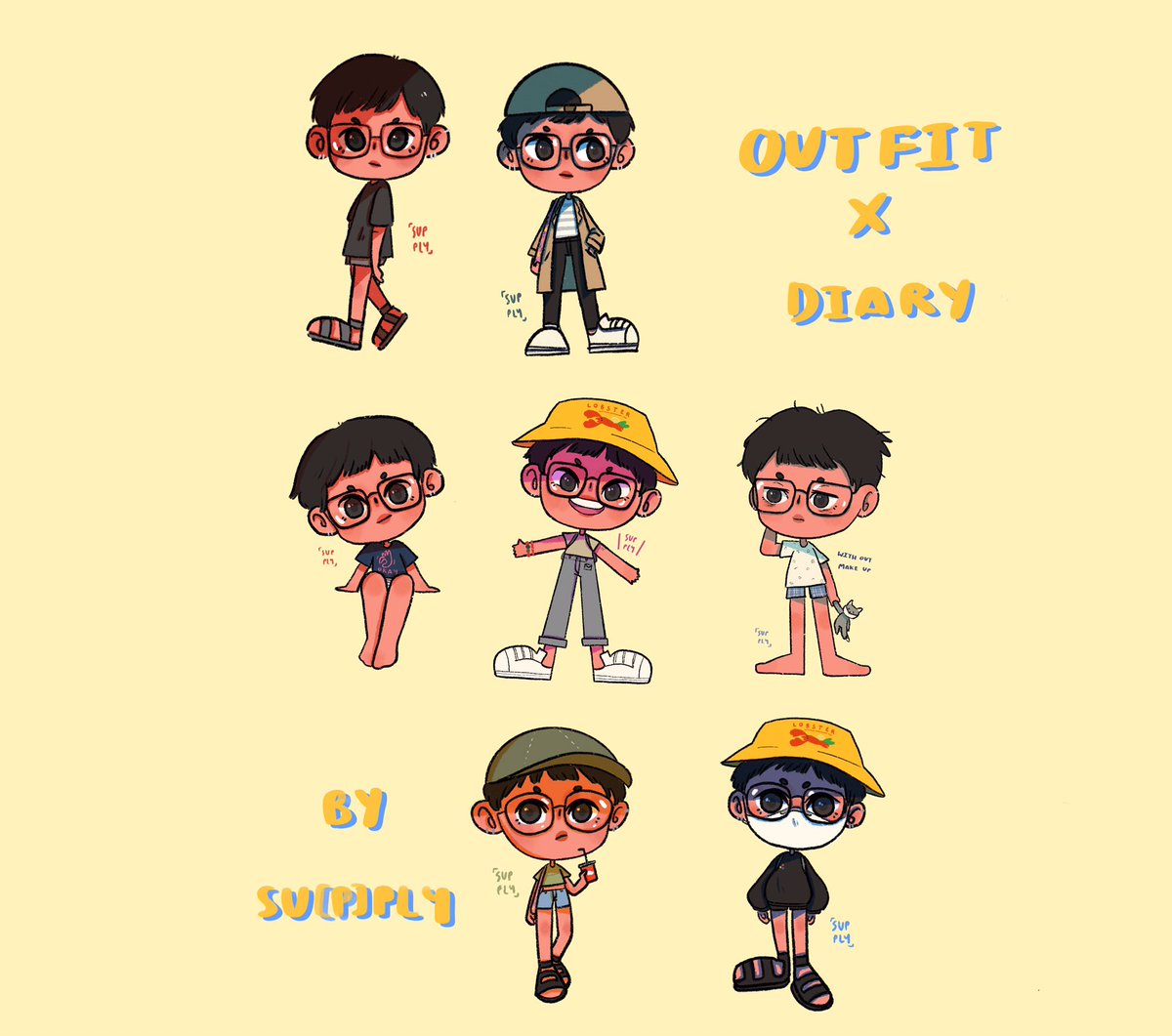 h7ddnS's tweet photo. #outfitxdiary with me
My outfit in 7 days✨
.
จับมารวมกันซะเลย
สนุกดีอยากวาดแฟชั่นอีกเรื่อยๆ
อยากลองเปิดคอมมิชชั่นสไตล์นี้ดูด้วย
คิดว่าคงวาดเพลินแน่ๆ💕✏️🎨 https://t.co/CkyrLjA9Qd